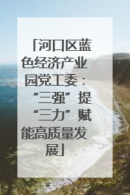 河口区蓝色经济产业园党工委：“三强”提“三力”赋能高质量发展