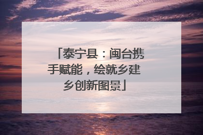泰宁县：闽台携手赋能，绘就乡建乡创新图景