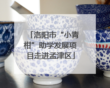 洛阳市“小青柑”助学发展项目走进孟津区