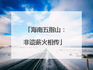 海南五指山：非遗薪火相传