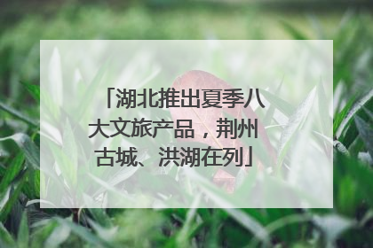 湖北推出夏季八大文旅产品，荆州古城、洪湖在列