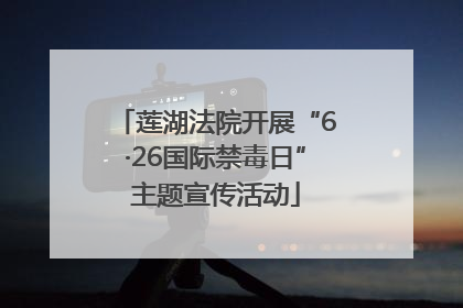 莲湖法院开展“6·26国际禁毒日”主题宣传活动