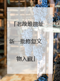 老故堆遗址新一批修复文物入藏