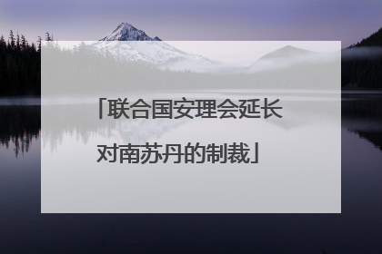 联合国安理会延长对南苏丹的制裁