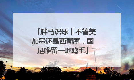 胖马识球丨不管美加墨还是西葡摩，国足唯留一地鸡毛