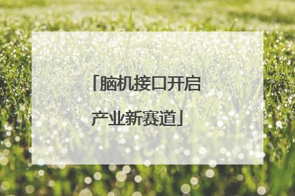脑机接口开启产业新赛道