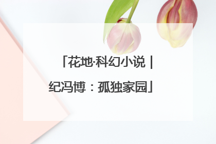 花地·科幻小说｜纪冯博：孤独家园