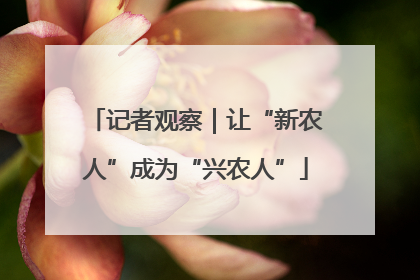 记者观察｜让“新农人”成为“兴农人”