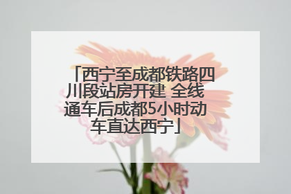 西宁至成都铁路四川段站房开建 全线通车后成都5小时动车直达西宁