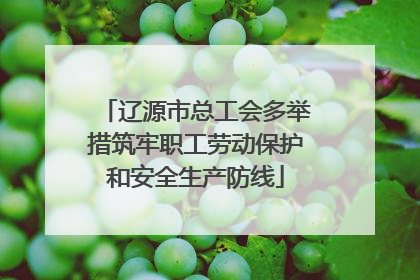 辽源市总工会多举措筑牢职工劳动保护和安全生产防线