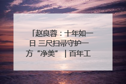 赵良蓉：十年如一日 三尺扫帚守护一方“净美”｜百年工运·劳模说