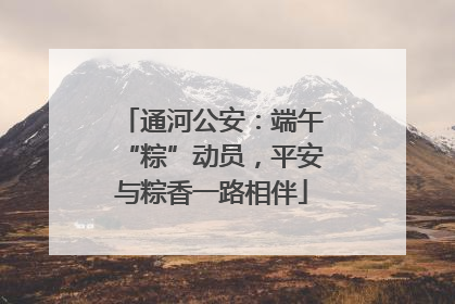 通河公安：端午“粽”动员，平安与粽香一路相伴