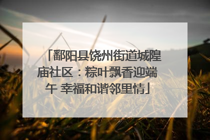 鄱阳县饶州街道城隍庙社区：粽叶飘香迎端午 幸福和谐邻里情