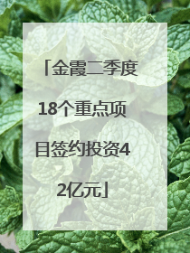 金霞二季度18个重点项目签约投资42亿元