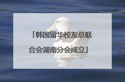 韩国留华校友总联合会湖南分会成立