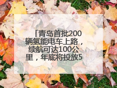 青岛首批200辆氢能电车上路，续航可达100公里，年底将投放5000到1万辆