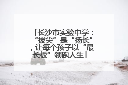 长沙市实验中学：“拔尖”是“扬长”，让每个孩子以“最长板”领跑人生