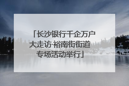 长沙银行千企万户大走访·裕南街街道专场活动举行