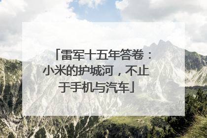 雷军十五年答卷：小米的护城河，不止于手机与汽车