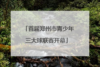 首届郑州市青少年三大球联赛开幕