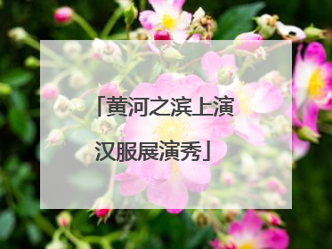 黄河之滨上演汉服展演秀