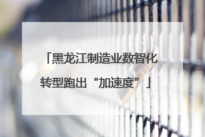 黑龙江制造业数智化转型跑出“加速度”
