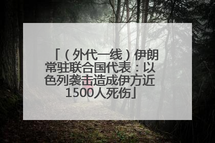 （外代一线）伊朗常驻联合国代表：以色列袭击造成伊方近1500人死伤