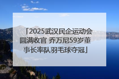 2025武汉民企运动会圆满收官 乔万尼59岁董事长率队羽毛球夺冠