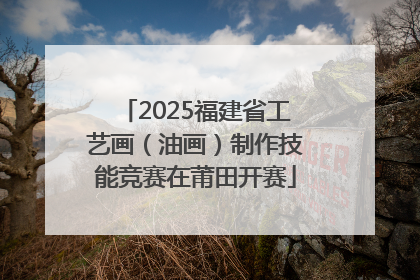 2025福建省工艺画（油画）制作技能竞赛在莆田开赛