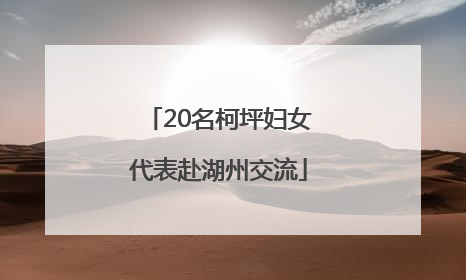 20名柯坪妇女代表赴湖州交流