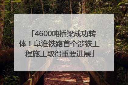 4600吨桥梁成功转体！阜淮铁路首个涉铁工程施工取得重要进展